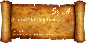Szalóki Adrienn névjegykártya